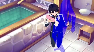 Sword Art Online Yaoi - Kirito Handjob - Japanese Asian Manga anime game porn elated